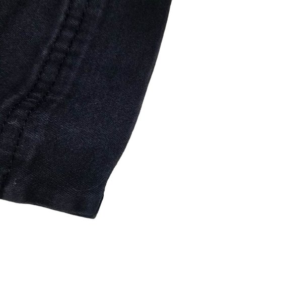 VTG 90s Outlaw Womens Black Capri Denim Stretch Jeans Size 7 - Picture 4 of 9